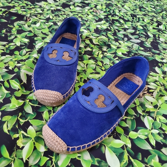 🎉HP💕TORY BURCH Sidney Espadrilles Jelly Blue - Picture 3 of 8